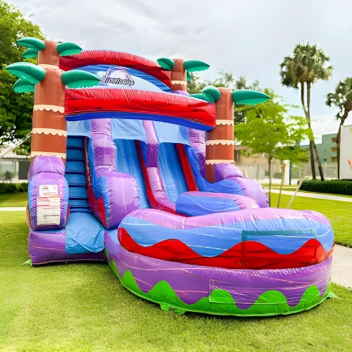 15ft Tropical Double Slide